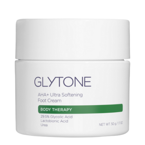 Glytone AHA+ Ultra Softening Foot Cream on white background