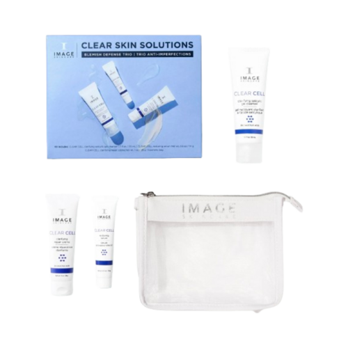 Image Skincare CLEAR SKIN SOLUTIONS Blemish Defense Trio on white background