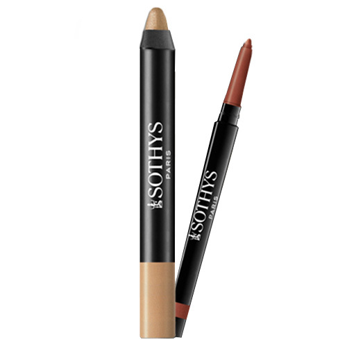 Sothys Duo Crayon Smoky Eye Pencil - Bronze + Cuivre on white background