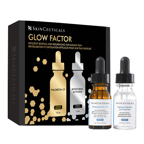 SkinCeuticals Glow Factor Kit on white background