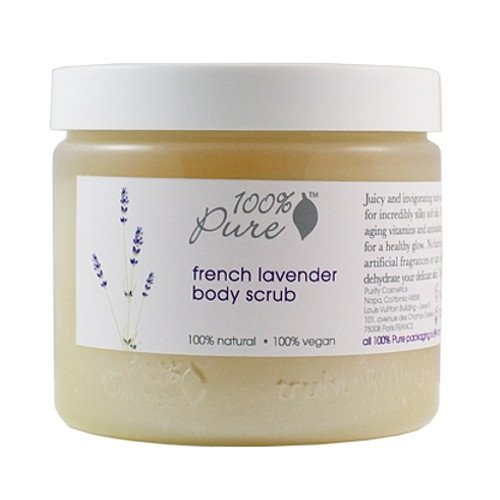 100% Pure Organic French Lavender Body Scrub, 561ml/19 oz