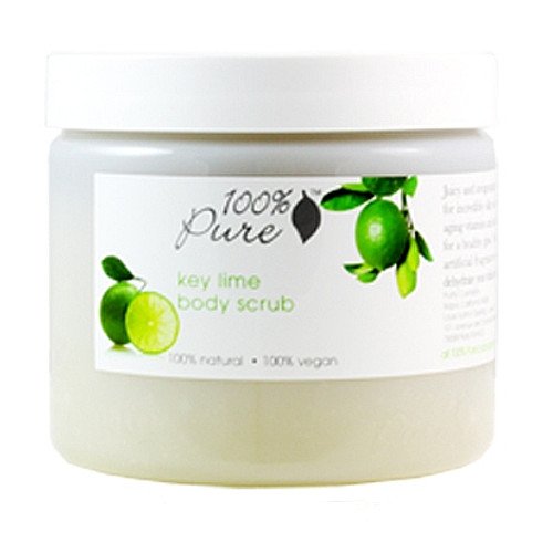 100% Pure Organic Key Lime Body Scrub, 443ml/15 oz
