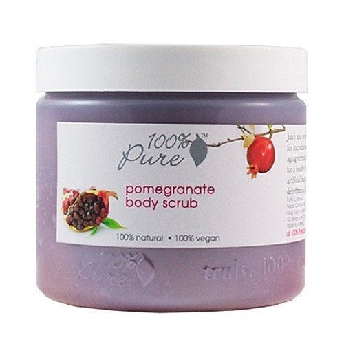 100% Pure Organic Pomegranate Body Scrub, 443ml/15 oz