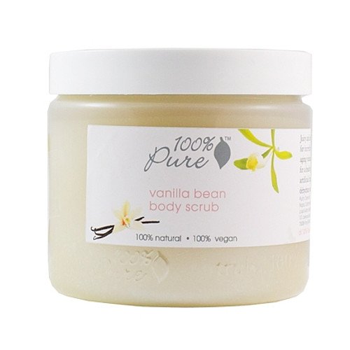100% Pure Organic Vanilla Bean Body Scrub, 473ml/16 oz