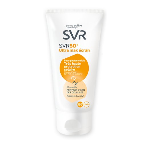 SVR Lab 50+ Ultra Max Sunscreen on white background