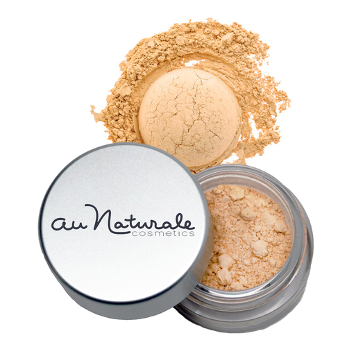 Au Naturale Cosmetics Powder Concealer - Flax on white background