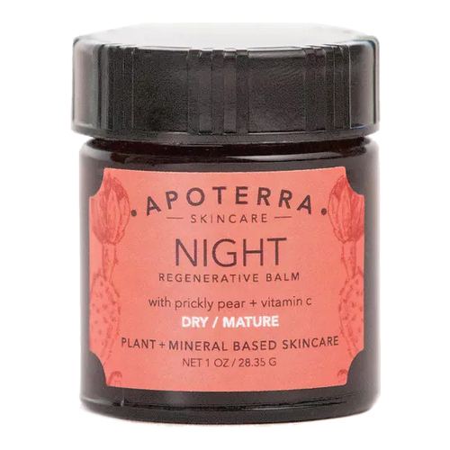 APOTERRA Night Regenerative Balm with Prickly Pear + Vitamin C on white background