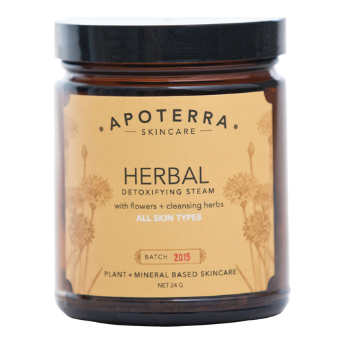 APOTERRA Herbal Detoxifying Steam with Flowers + Cleansing Herbs, 24g/0.85 oz
