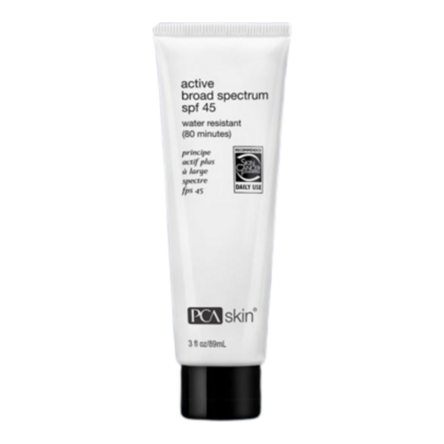 PCA Skin Active Broad Spectrum SPF 45 on white background