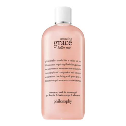 Philosophy Amazing Grace Ballet Rose Shower Gel on white background
