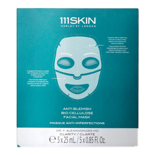 111SKIN Anti Blemish Bio Cellulose Facial Mask on white background