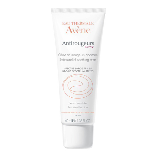 Avene Antirougeurs DAY - Redness Relief Soothing Cream SPF 25 on white background