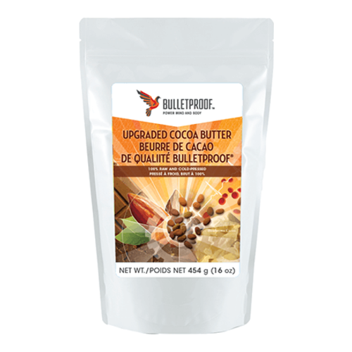 Bulletproof  Upgraded Cocoa Butter on white background