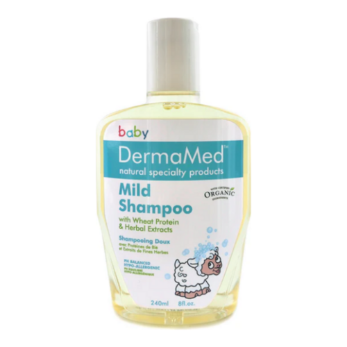 DermaMed Baby Mild Shampoo on white background
