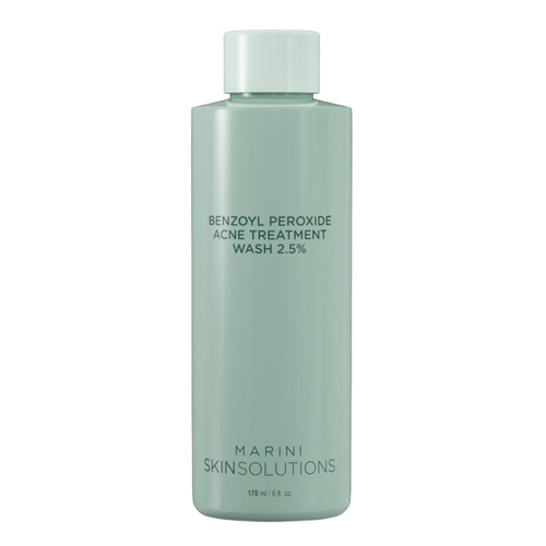 Marini Skin Solutions Benzoyl Peroxide Acne Treatment Wash 2.5% on white background