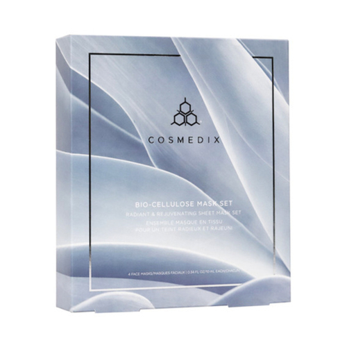 CosMedix Bio Cellulose Mask Set, 4 sheets CosMedix Bio Cellulose Mask Set on white background