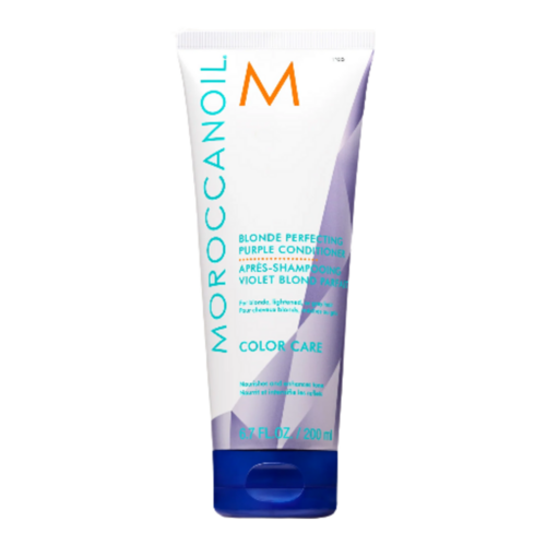 Moroccanoil Blonde Perfecting Purple Conditioner on white background