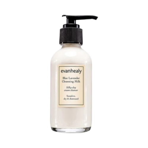 Evanhealy Blue Lavender Cleansing Milk on white background