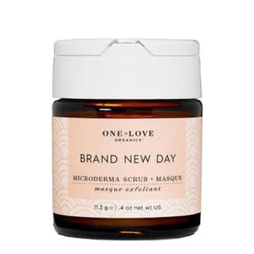 One Love Organics Brand New Day Microderma Scrub and Masque on white background
