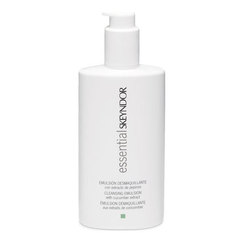 Skeyndor Cleansing Emulsion with Cucumber Extract on white background