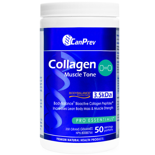CanPrev Collagen Muscle Tone Powder on white background