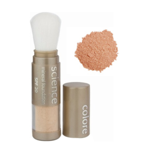 Colorescience Loose Mineral Foundation Brush SPF 20 - Tan Natural on white background