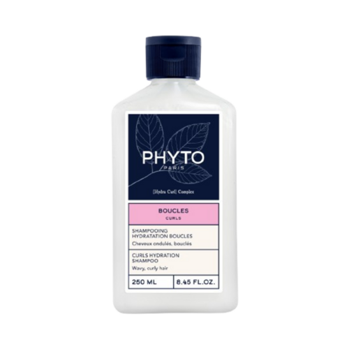 Phyto Curls Hydration Shampoo on white background