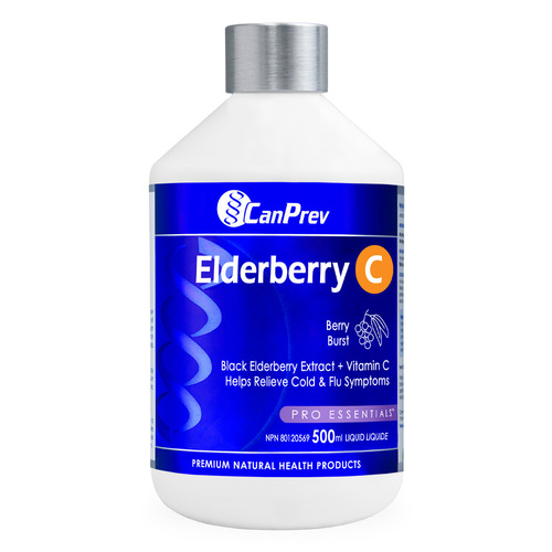 CanPrev Elderberry C Liquid - Berry Burst on white background