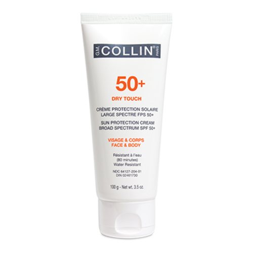 GM Collin 50+ Dry Touch - Sun Protection Cream Broad Spectrum SPF 50+ on white background