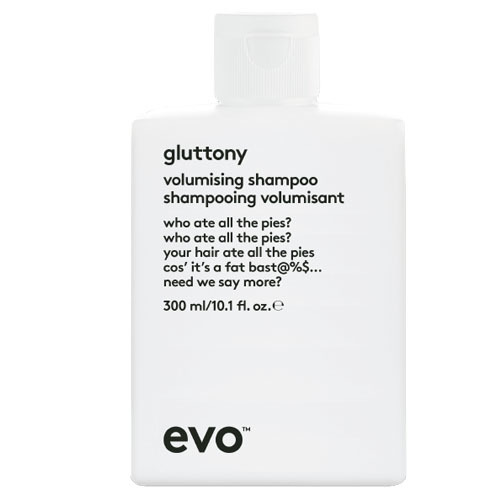 Evo Gluttony Volume Shampoo on white background