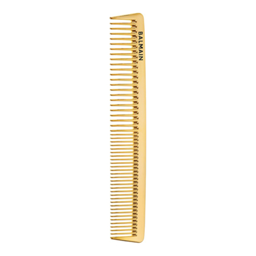BALMAIN Paris Hair Couture Golden Cutting Comb on white background