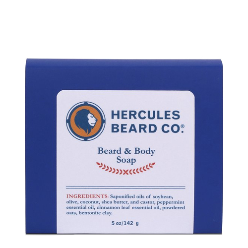 Hercules Beard Co Beard & Body Soap, 142g/5 oz Hercules Beard Co Beard & Body Soap on white background