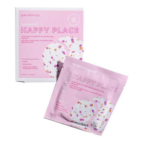 Patchology Happy Place Eye Gels 5 packs on white background