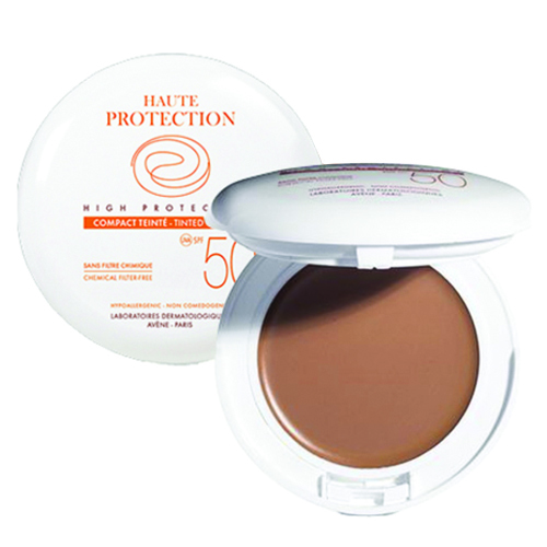 Avene High Protection Tinted Compact SPF 50 - Beige on white background