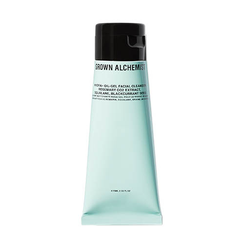 Grown Alchemist Hydra+ Oil-Gel Facial Cleanser - Rosemary CO2 Extract, Squalane, Blackcurrant Seed on white background