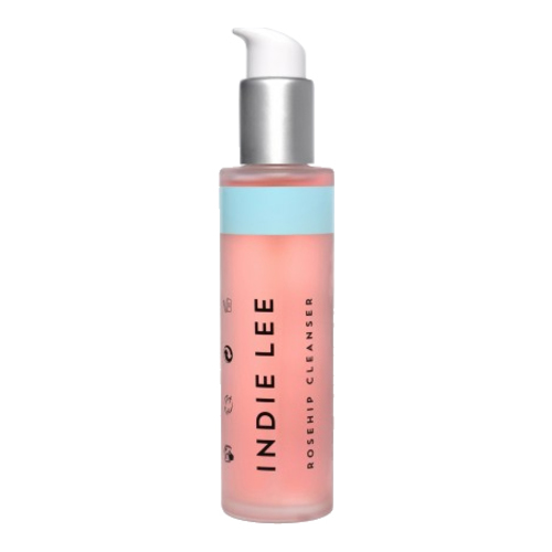 Indie Lee Rosehip Cleanser on white background