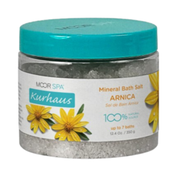 Kurhaus Arnica Bath Salts on white background