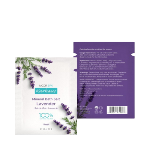 Moor Spa Kurhaus Lavender Bath Salts on white background