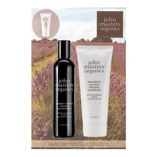 John Masters Organics Lavender Holiday Collection on white background