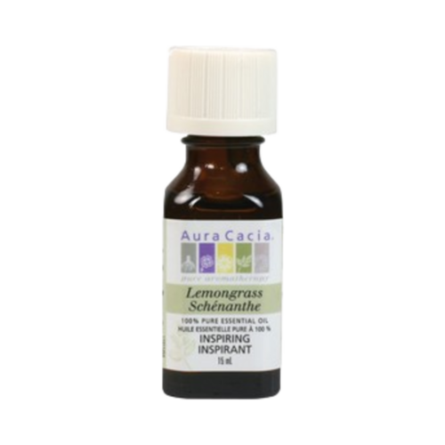 Aura Cacia Lemongrass on white background