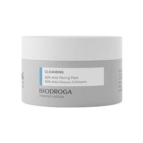 Biodroga MD 10% AHA Peeling Pads on white background