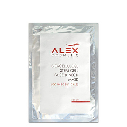 Alex Cosmetics Bio-Cellulose Stem Cell Face & Neck Mask on white background