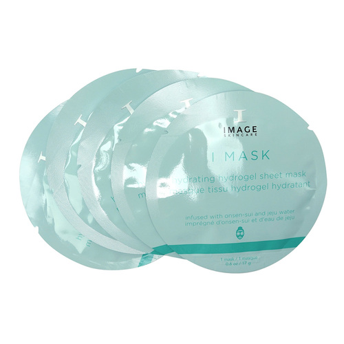 Image Skincare Mask Hydrating Hydrogel Sheet Mask on white background