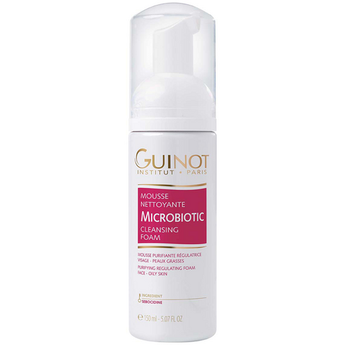 Guinot Microbiotic Cleansing Foam on white background