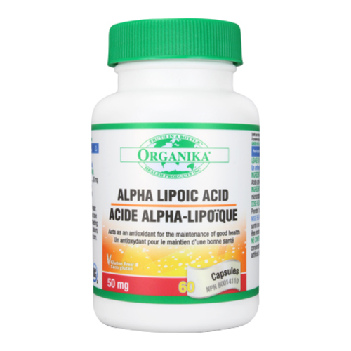 Organika Alpha Lipoic Acid, 60 x 50mg/0.8 grain