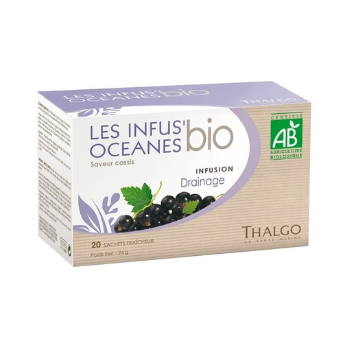 Thalgo Organic Infus' Oceanes Draining Tea (Detoxifying) | 20 Sachets, 1 set