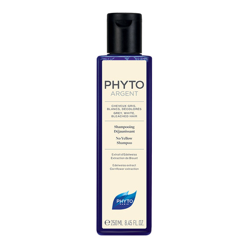 Phyto Phytargent No Yellow Shampoo on white background