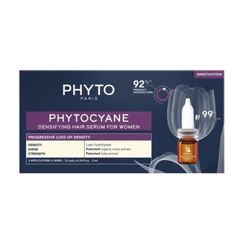 Phyto Phytocyane Densifying Hair serum For Women, 12 x 5ml/0.17 fl oz