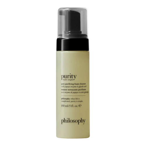 Philosophy Pore Purifying Foam Cleanser on white background
