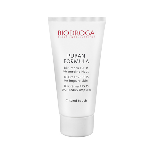 Biodroga Puran BB Cream Impure Skin - 02 Honey on white background